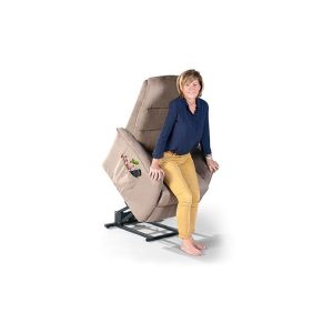 Fauteuil releveur 1M Initio Marron Cendré